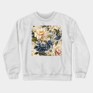 Shabby Chic Flowers Pattern 11 Crewneck Sweatshirt